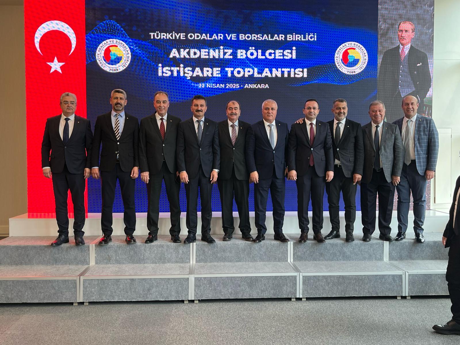 Başkanımız Akdeniz Bölgesi Oda ve Borsa Başkanları İstişare Toplantısı"na katıldı.